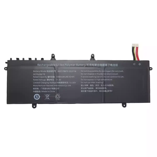 laptop akku/akkumulátor az AEC578870-3S1P AEC578870-3S1P-N