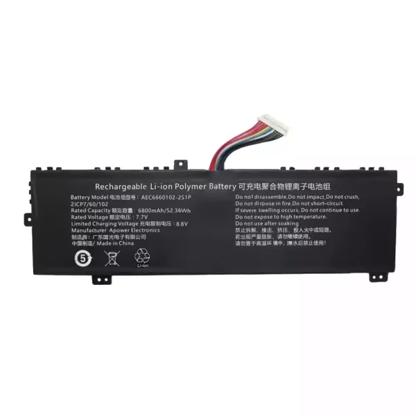 laptop akku/akkumulátor az AEC6660102-2S1P