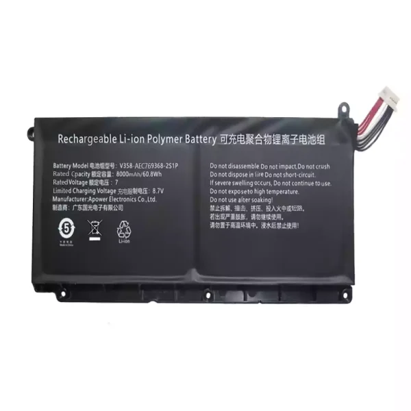 laptop akku/akkumulátor az AEC769368-2S1P V358-AEC769368-2S1P