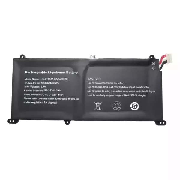laptop akku/akkumulátor az NV-617690-2S 6482200