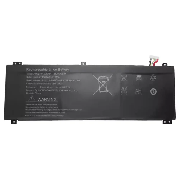 laptop akku/akkumulátor az U419279PV-3S1P
