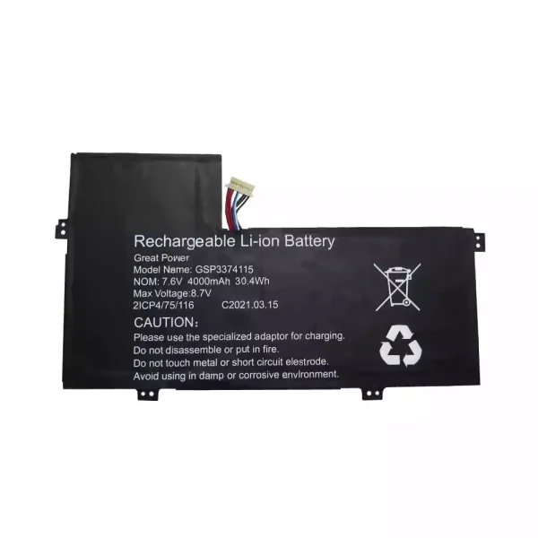laptop akku/akkumulátor az GSP3374115