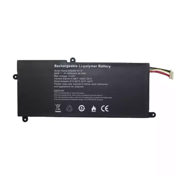 laptop akku/akkumulátor az 536264-3S1P