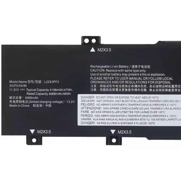 laptop akku/akkumulátor az LENOVO L22X3PF2 L22L3PF2 L22M3PF2 L22D3PF2 L22C3PF2 - Image 3