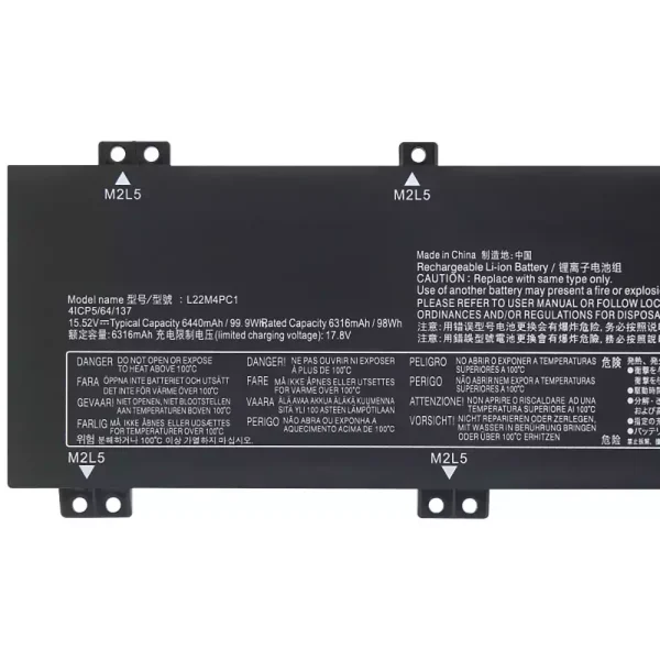 laptop akku/akkumulátor az LENOVO L22M4PC1 L22D4PC1 L22X4PC1 - Image 3