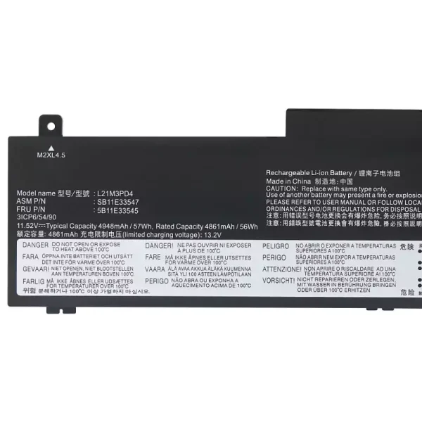 laptop akku/akkumulátor az LENOVO L21M3PD4 - Image 3