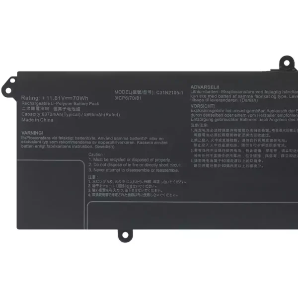 laptop akku/akkumulátor az ASUS C31N2105-1 - Image 3