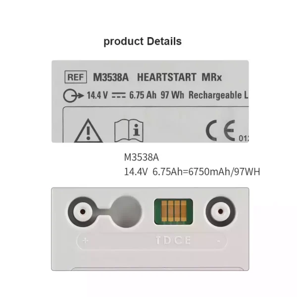 Akku/akkumulátor az PHILIPS HeartStart MRx M3538A M3535A M3536A M3535-60992 - Image 3