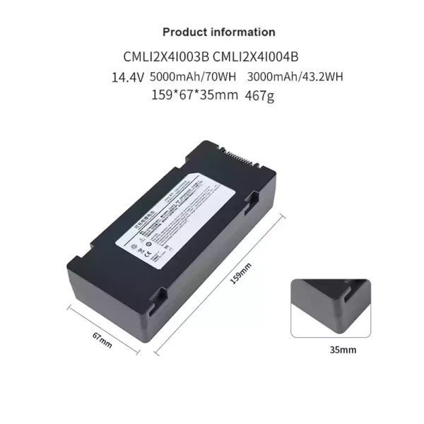 Akku/akkumulátor az COMEN CMLI2X4I003B - Image 2