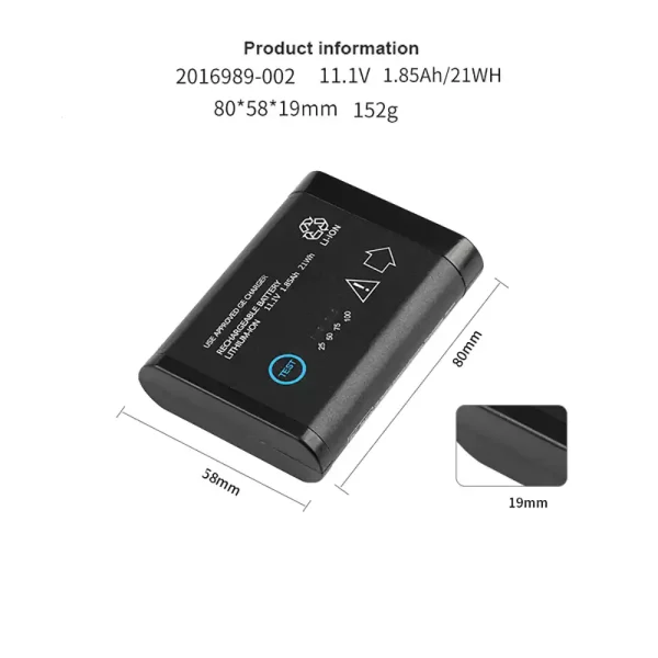 Akku/akkumulátor az GE 2016989-002 2016989-003 DR203 Solar 8000i - Image 3
