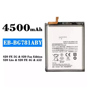 Mobiltelefon akku/akkumulátor EB-BG781ABY alkalmas Samsung Galaxy A52/S20 FE 5G/S20 Fan Edition/S20 Lite/S20 FE 4G
