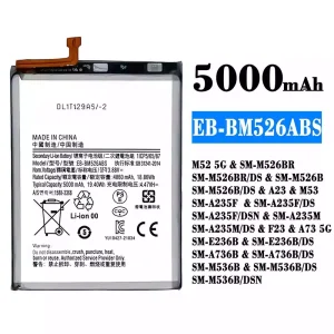 Mobiltelefon akku/akkumulátor EB-BM526ABS alkalmas Samsung M52 5G/A23/M53/F23/A73 5G