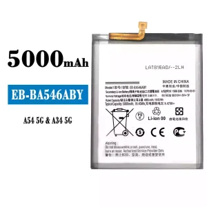 Mobiltelefon akku/akkumulátor EB-BA546ABY alkalmas Samsung A54 5G/A34 5G