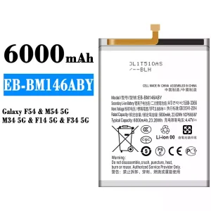 Mobiltelefon akku/akkumulátor EB-BM146ABY alkalmas Samsung Galaxy F54/M54 5G/M34 5G/F14 5G/F34 5G