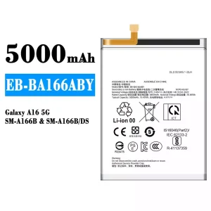 Mobiltelefon akku/akkumulátor EB-BA166ABY alkalmas Samsung Galaxy A16 5G
