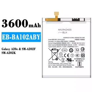 Mobiltelefon akku/akkumulátor EB-BA102ABY alkalmas Samsung Galaxy A20e