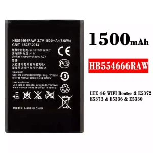 Mobiltelefon akku/akkumulátor HB554666RAW alkalmas HUAWEI LTE 4G WIFI Router / E5372 / E5373 / E5336 / E5330