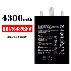 Mobiltelefon akku/akkumulátor HB476489EFW alkalmas HUAWEI Honor 50 / Nova 9