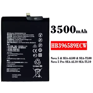 Mobiltelefon akku/akkumulátor HB396589ECW alkalmas HUAWEI Nova 5 / Nova 5 Pro