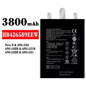 Mobiltelefon akku/akkumulátor HB426589EEW alkalmas HUAWEI Nova 8