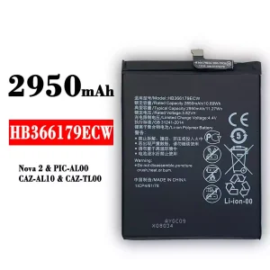 Mobiltelefon akku/akkumulátor HB366179ECW alkalmas HUAWEI Nova 2