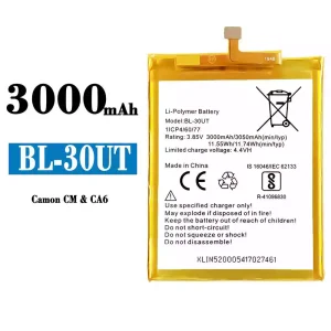 Mobiltelefon akku/akkumulátor BL-30UT alkalmas Tecno Camon CM / CA6