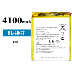 Mobiltelefon akku/akkumulátor BL-40GT alkalmas Tecno 1704