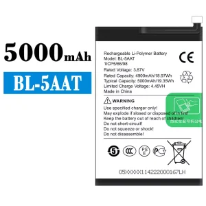 Mobiltelefon akku/akkumulátor BL-5AAT alkalmas Tecno