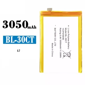 Mobiltelefon akku/akkumulátor BL-30CT alkalmas Tecno L7