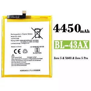 Mobiltelefon akku/akkumulátor BL-43AX alkalmas Infinix Zero 5 / Zero 5 Pro