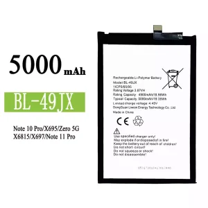 Mobiltelefon akku/akkumulátor BL-49JX alkalmas Infinix Note 10 Pro / Note 11 Pro / Zero 5G
