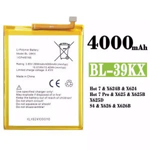 Mobiltelefon akku/akkumulátor BL-39KX alkalmas Infinix Hot 7 / Hot 7 Pro