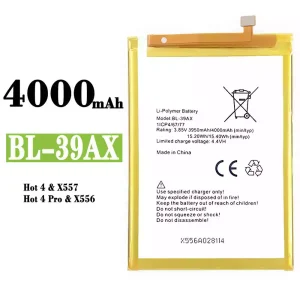 Mobiltelefon akku/akkumulátor BL-39AX alkalmas Infinix Hot 4 /Hot 4 Pro
