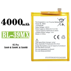 Mobiltelefon akku/akkumulátor BL-39MX alkalmas Infinix S5 Pro