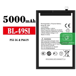 Mobiltelefon akku/akkumulátor BL-49SI alkalmas ITEL P55 5G