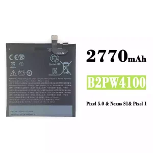 Mobiltelefon akku/akkumulátor B2PW4100 alkalmas Google Pixel 5.0 / Nexus S1 / Pixel 1