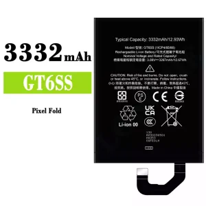 Mobiltelefon akku/akkumulátor GT6SS alkalmas Google Pixel Fold