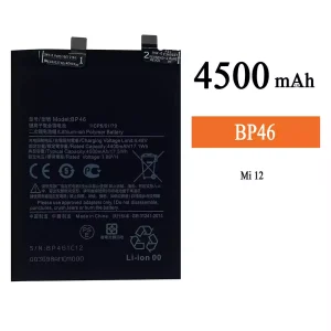 Mobiltelefon akku/akkumulátor BP46 alkalmas Xiaomi Mi 12
