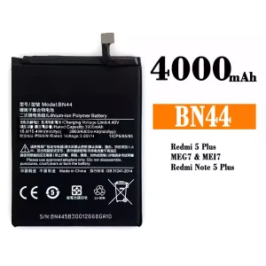 Mobiltelefon akku/akkumulátor BN44 alkalmas Xiaomi Redmi 5 Plus / Redmi Note 5 Plus