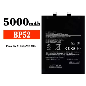 Mobiltelefon akku/akkumulátor BP52 alkalmas Xiaomi Poco F6