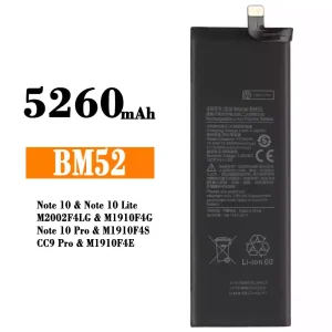 Mobiltelefon akku/akkumulátor BM52 alkalmas Xiaomi Note 10,Note 10 Lite,Note 10 Pro / CC9 Pro