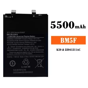 Mobiltelefon akku/akkumulátor BM5F alkalmas Xiaomi K50