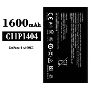 Mobiltelefon akku/akkumulátor C11P1404 alkalmas Asus ZenFone 4