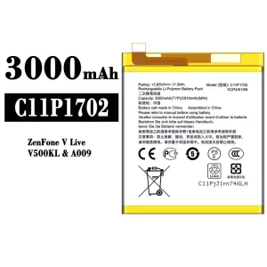 Mobiltelefon akku/akkumulátor C11P1702 alkalmas Asus ZenFone V Live