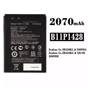 Mobiltelefon akku/akkumulátor B11P1428 alkalmas Asus Zenfone Go ZB450KL / ZB452KG