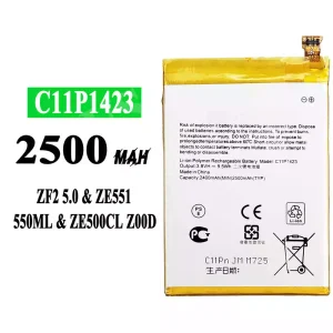 Mobiltelefon akku/akkumulátor C11P1423 alkalmas Asus Zenfone 2 5.0 / ZE551 / 550ML / ZE500CL / Z00D