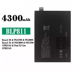 Mobiltelefon akku/akkumulátor BLP811 alkalmas OPPO Reno 4 SE / Reno 5 5G / Find X3 Lite