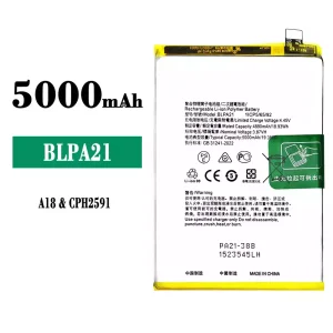 Mobiltelefon akku/akkumulátor BLPA21 alkalmas OPPO A18