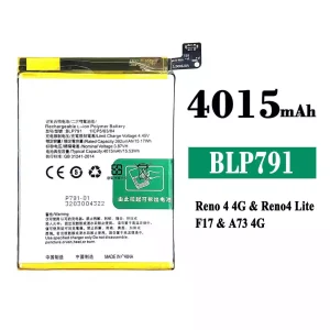 Mobiltelefon akku/akkumulátor BLP791 alkalmas OPPO Reno 4 4G /Reno 4 Lite /F17 /A73 4G