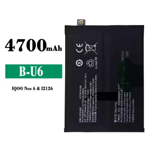 Mobiltelefon akku/akkumulátor B-U6 alkalmas VIVO iQOO Neo6